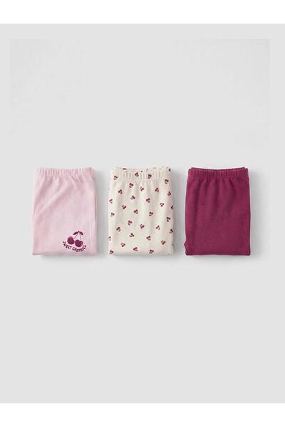 LC Waikiki Štampano Djevojka bokserice Trodelni set (S6)