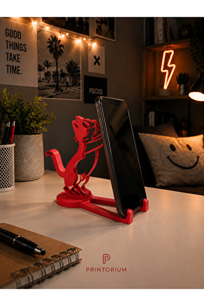Neux Modern Cat Phone Stand – Office and Desk Phone Holder