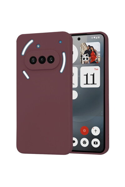 Techsuit Husă pentru Nothing Phone (3a) - SoftFlex - Roșu Prună