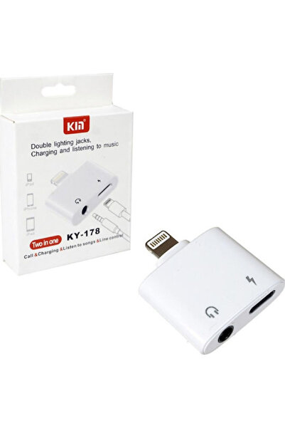 Factory KY-178 Μετατροπέας Lightning αρσενικό σε 3.5mm / Lightning θηλυκό Λευ...