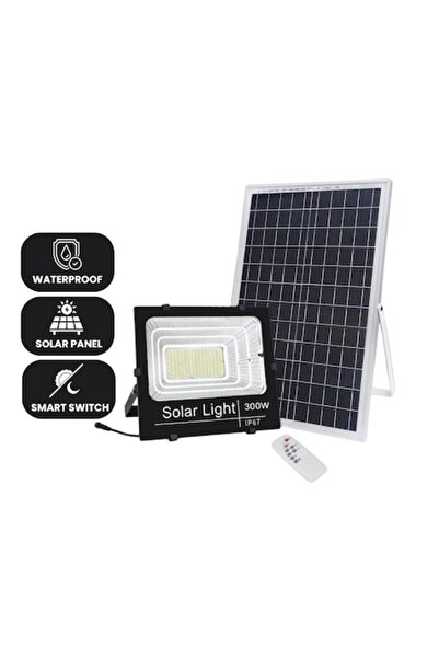 Jortan Ηλιακή Λάμπα 300W, Αυτόνομος Ηλιακός Πίνακας, Μεγάλη Ισχύς, Τηλεχειρισ...