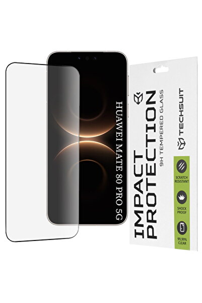 Techsuit Folie pentru Huawei Mate 80 Pro - 111D Full Cover / Sticlă cu adeziv...