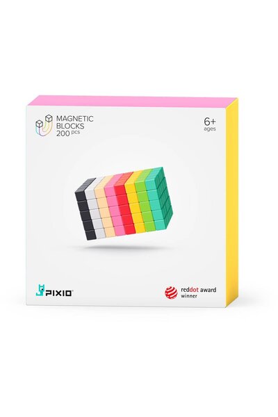 PIXIO Blocuri magnetice de construcție 200 |   Seria de Design