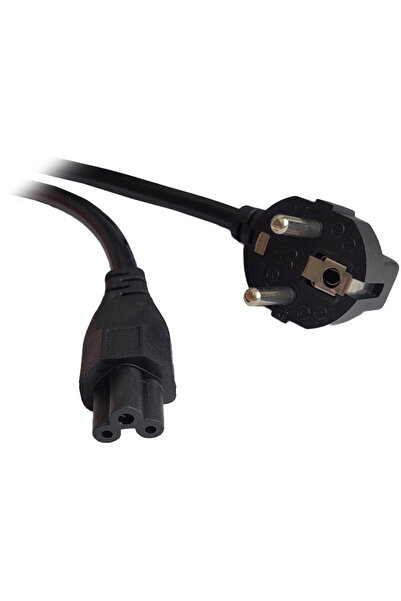 Spacer CABLU alimentare notebook 1m, intrare Shucko, iesire C5, 16A, negru, "...
