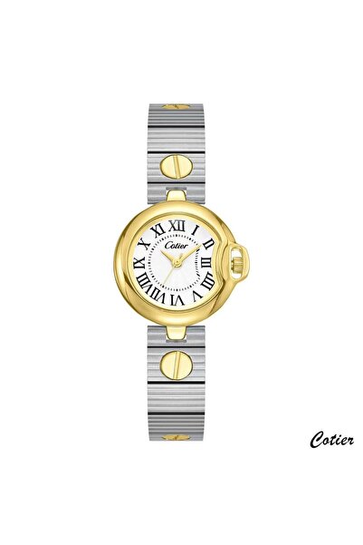 Cotier Couture Women's Watch Steel Silver Gold Color