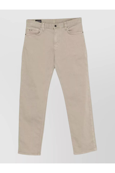 Emporio Armani Men's Regular Fit Normal Waist Straight Leg Cotton Denim Beige...