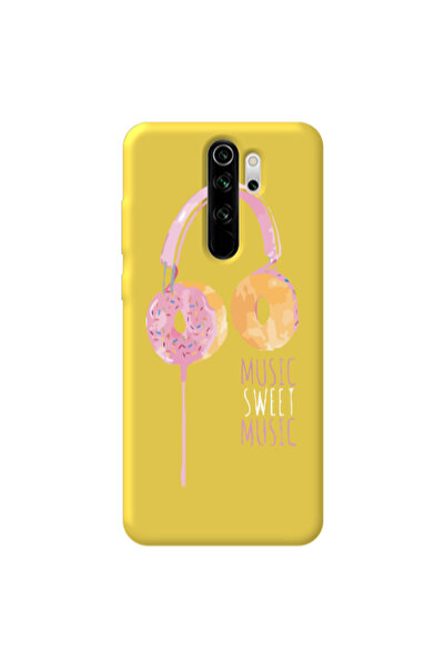 Other Xiaomi Redmi Note 8 Pro Donut earphone Yellow Colored Silicone TPU Θήκη