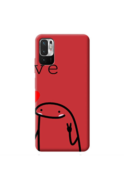 Other Xiaomi Redmi Note 10 Pro 5G Love 2 Red Colored Silicone TPU Θήκη