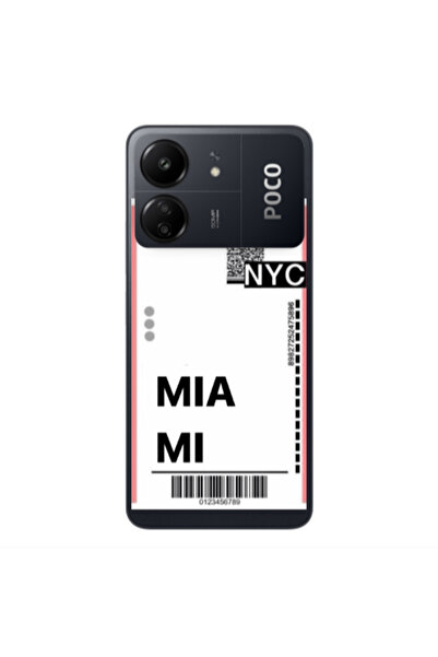 Other Xiaomi Poco C65 Miami NYC Transparent Silicone TPU Θήκη