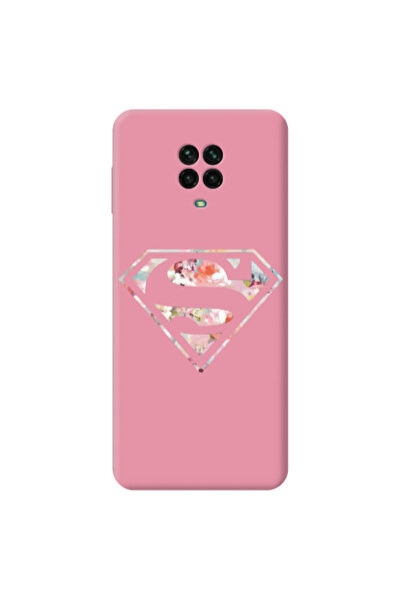 Other Xiaomi Redmi Note 9 Pro Superman logo Pink Colored Silicone TPU Θήκη