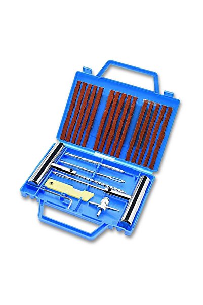 EasyLife طقم إصلاح إطارات السيارات 23 قطعة، مجموعة أدوات محمولة لإصلاح ثقوب ا...