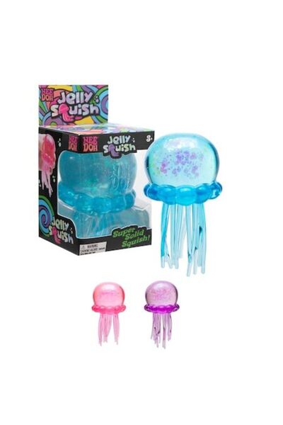 victiny Nee Doh Jelly Squish Jucărie Antistres Meduză Albastră - Jucărie Senz...
