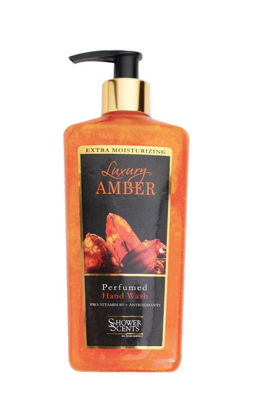 Shower Scents غسول اليدين الفاخر بالعنبر مع ترطيب إضافي وعطر مميز يحتوي على ب...