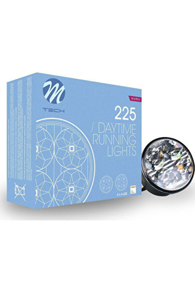 M-TECH DRL Στρογγυλά Φώτα Ημέρας LED Αυτοκινήτου Γενικής Χρήσης 12V 2 τεμάχια...