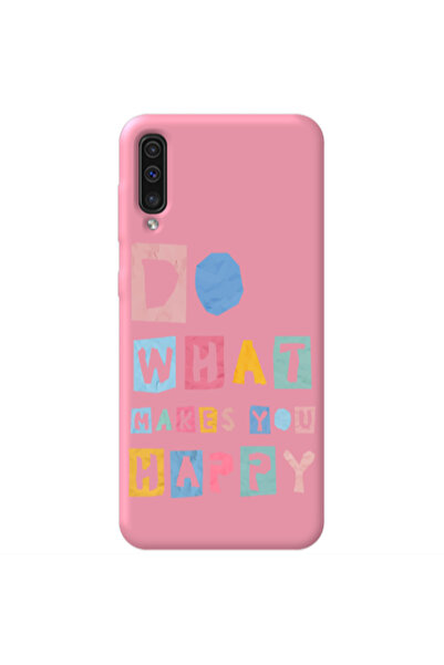 Other Samsung A70 Do What Makes Pink Colored Silicone TPU Θήκη