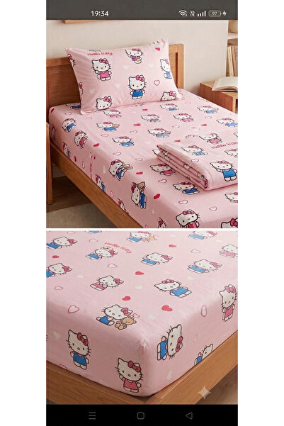 Erca Home Tekstil Ürünleri Baby Elastic Sheet and Pillowcase Duvet Cover Set ...