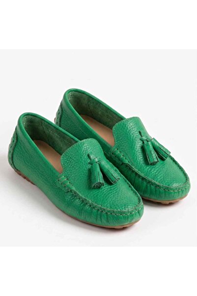 Barinoska Women's Genuine Leather Tasseled Ballerina Shoes Thermo Sole 1 cm H...