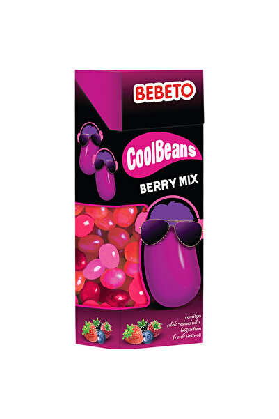 BEBETO Bomboane, Cool Beans Mix de fructe de padure 30g