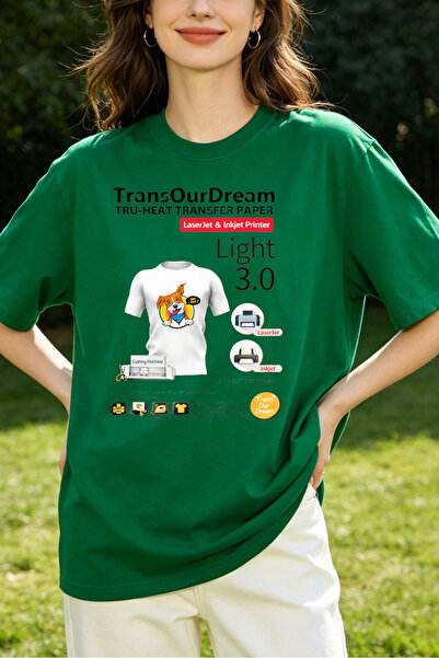 Fleck قمصان نسائية بتصميم Transourdream Tru Heat Transfer Paper Light 3.0 للط...