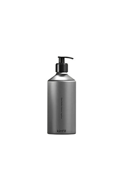 Kinfill Dozator reutilizabil din aluminiu cu pompă, Kinfill, Cărbune, 500 ml