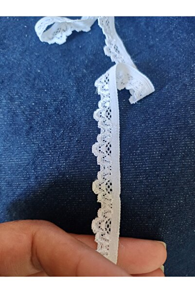 PJAUTHENIC 10 metre Likrali iç çamaşır danteli beyaz en 1.5
