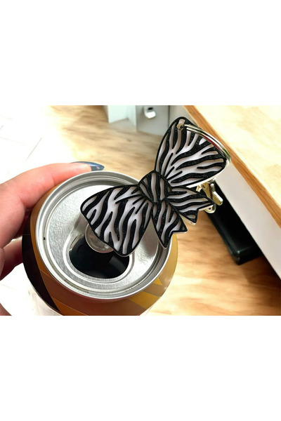 DU&ER 2-Pack Can Drink Opener, Carbonated Drink Can Cap Opener and Keychain