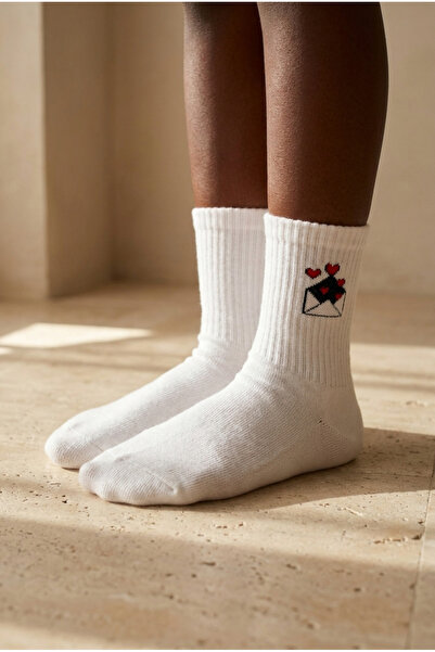 Katia&Bony Children's Letter Patterned White Socks