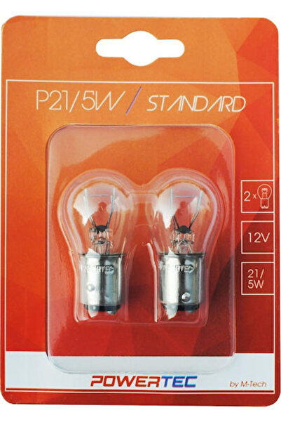 M-TECH Λάμπες Αυτοκινήτου & Μοτοσικλέτας Powertec Standard P21/5W-BAY15D-1157...