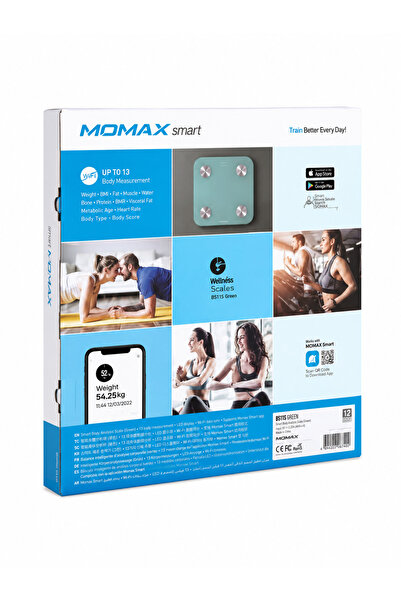 Momax Smart Body Analysis Scale (Bs11S Green) Scale