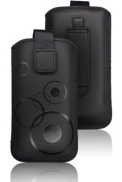 Forcell Deko Case App iPhone 5 5s 5c Μαύρο 131x72mm