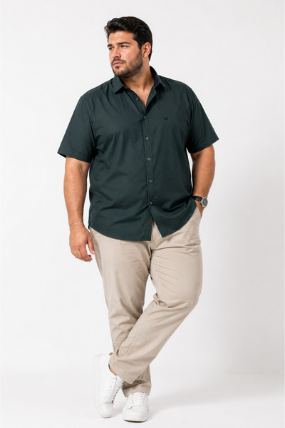 ANNEX Large Size Cotton Short Sleeve Men's Shirt
