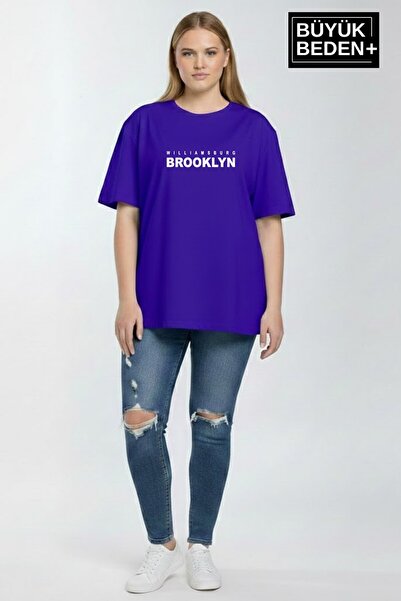 Superlife Women's Plus Size Willamsburg Brooklyn Printed 3Xl-6Xl Crew Neck T-...