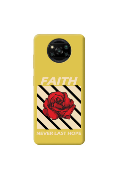 Other Xiaomi Poco X3 /X3 Pro Faith Never Last Hope Yellow Colored Silicone TP...