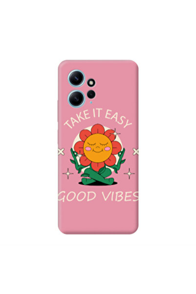 Other Xiaomi Redmi Note 12 4G Take It Easy Pink Colored Silicone TPU Θήκη
