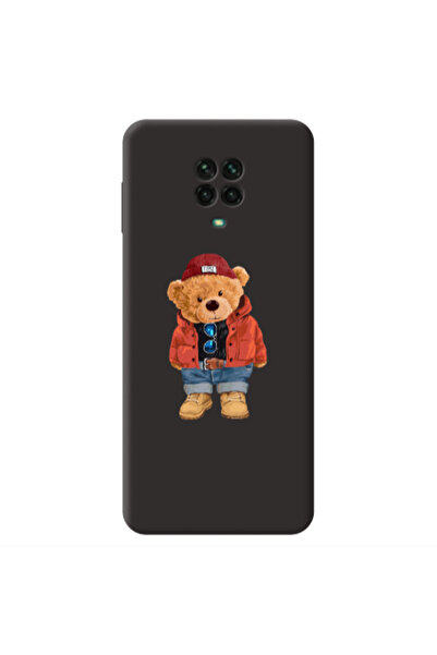 Other Xiaomi Redmi Note 9 Pro Bear in a hat Black Colored Silicone TPU Θήκη