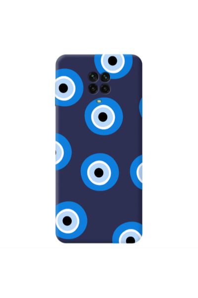 Other Xiaomi Redmi Note 9 Pro Evil eyes beads Dark blue Colored Silicone TPU ...