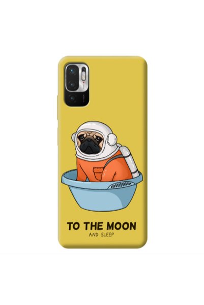Other Xiaomi Redmi Note 10 Pro 5G To the moon Yellow Colored Silicone TPU Θήκη