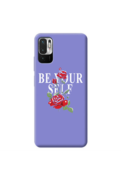 Other Xiaomi Redmi Note 10 Pro 5G Be Your Self Purple Colored Silicone TPU Θήκη