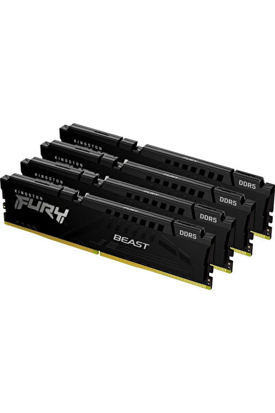 Kingston Kit Memory Fury Beast Intel XMP 3.0, 64GB, DDR5-5600MHz, CL40, Quad ...