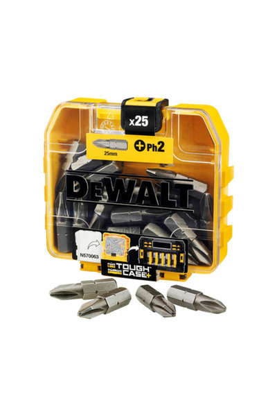 OEM DeWALT PH2 25 χιλιοστά μύτες, Σετ Κορυφαίων και Βαθύτερων, 25 τεμάχια, χω...