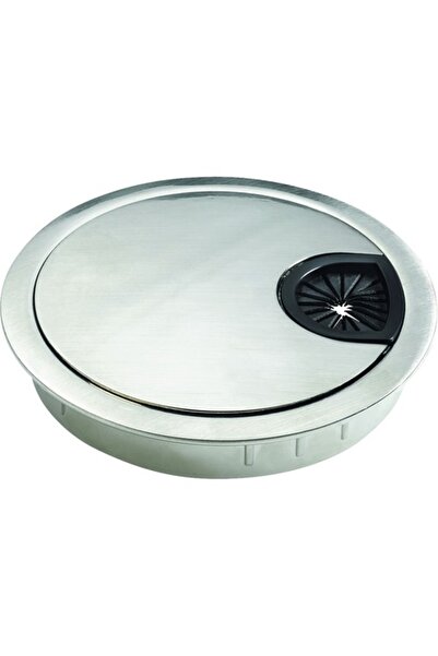 OEM Trecere de mobilă pentru cabluri Hettich Ø60 mm, oțel nuanță inox