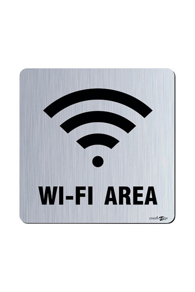 OEM Информационен индикатор за Wi-Fi зона, сребриста ABS пластмаса