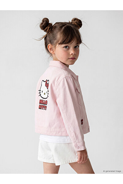 LC Waikiki Nevavm Farkıyla Hello Kitty Printed Girls' Jacket