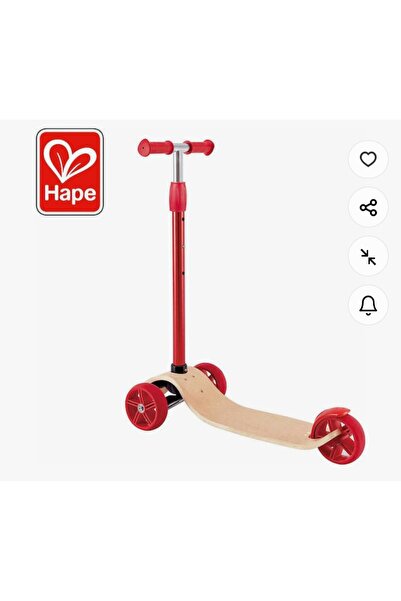 Hape Ξύλινο πατίνι με 3 ρόδες για σταθερή οδήγηση σε μικρές ηλικίες. Από 3 ετ...