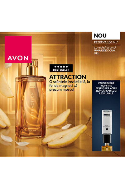AVON Rezervă apă de parfum Attraction pentru Ea, 100ml