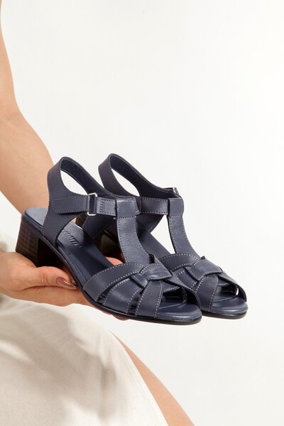 Diego Carlotti Genuine leather women's daily heeled sandals dd0237