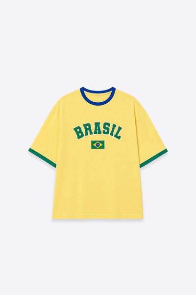 VAMOSCLO FIFA SVETSKO KUPA 26™ Brazil Žuta majica prevelikog kroja
