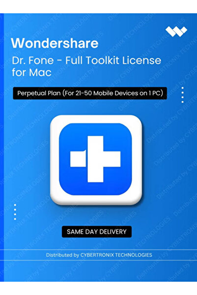 WonderShare Dr.Fone - ترخيص مجموعة أدوات كاملة لنظام ماك |   خطة دائمة |   (ل...