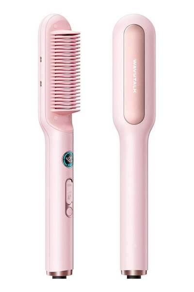 wavytalk Sleek Sweep Hair Straightener Brush with Ionic Technology, Ceramic S...