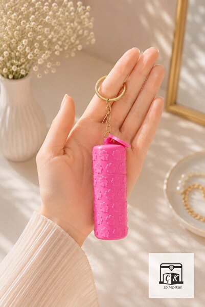 ÇK 3D TASARIM Lip Balm and Lipstick Case Keychain and Bag Accessory